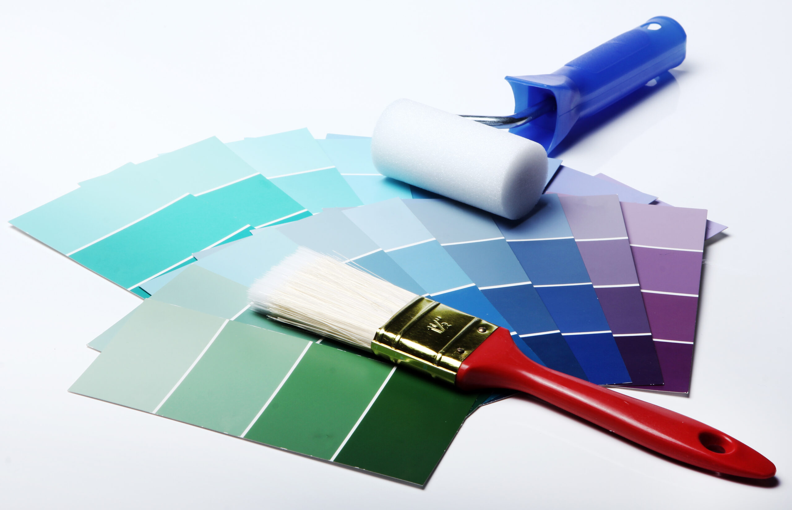 Close up of pantone color palette and other stuff